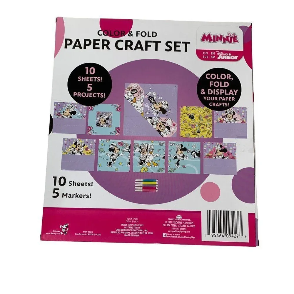 Disney Junior Minnie Mouse 3 Piece Craft Gift Set - Buy 4 Items Get 25% Off - Picture 3 of 7